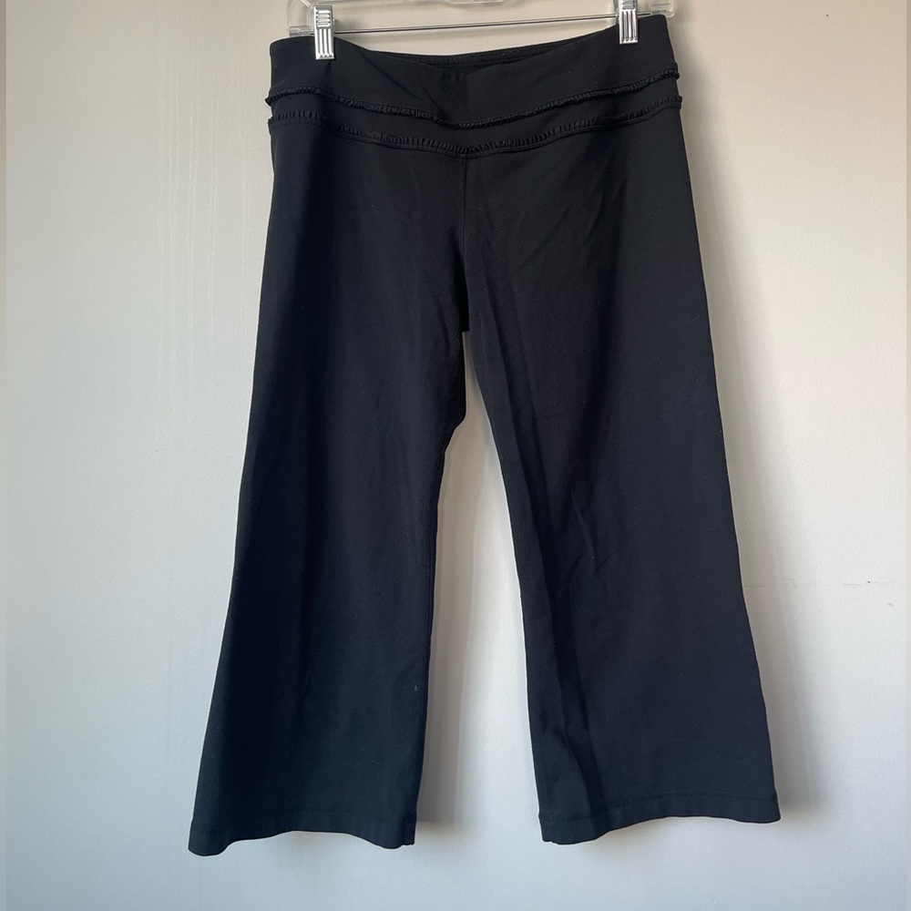 Lululemon Women’s Cripi Mid-Rise Yoga Pant Leggings Black Size 8